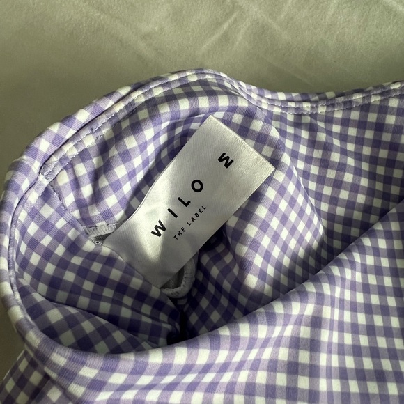 Wilo One-Shoulder Gingham Sports Bra - Picture 3 of 3